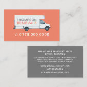 Großer Umzugswagen, Umzugsfirma Visitenkarte (Vorne/Hinten)