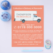 Großer Umzugswagen, Umzugsfirmenwerbung Flyer (Einzeln)