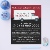 Großer Umzugswagen, Umzugsfirmenwerbung Flyer (Einzeln)