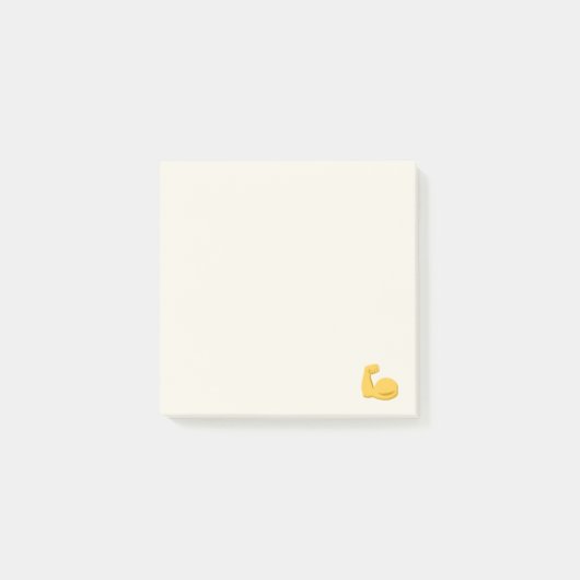 Großer und starker Arm Emoji Post-it Klebezettel (Vorderseite)