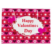 Grosser Valentinstag Große Geschenktüte (Rückseite)