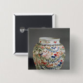 Großer Vase verziert mit fünf Farben Button (Vorne & Hinten)
