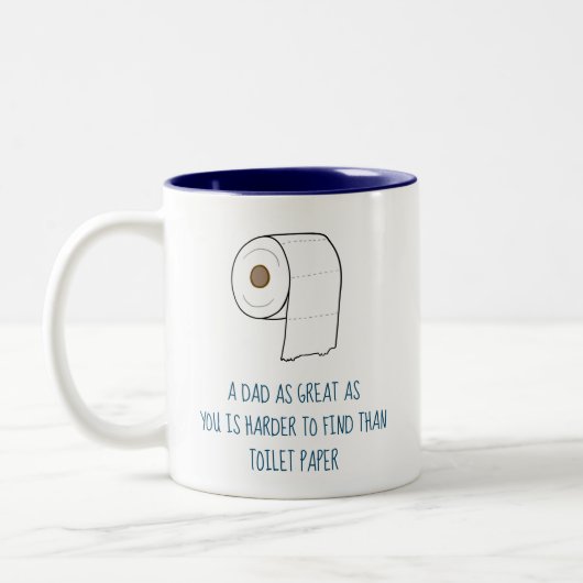 Großer Vater Funny Gift Vathers Day von Son Daught Zweifarbige Tasse (Links)