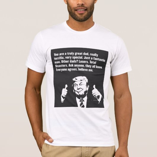 Großer Vater-T - Shirt Donald Trump (Vorderseite)