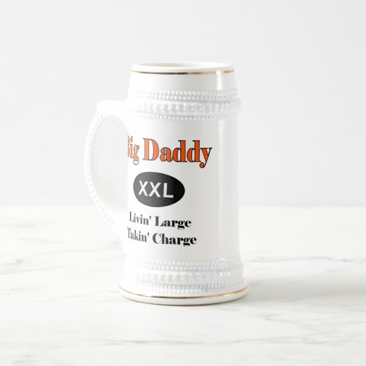 Großer Vati Livin groß Bierglas (Vorderseite Links)