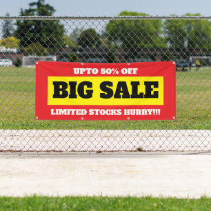 Großer Verkauf anpassbares bearbeitbares Banner