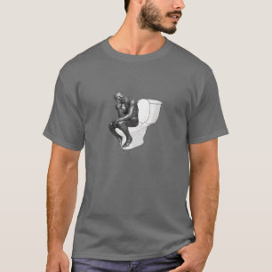 Großer Verstand denkt auf der Toilette T-Shirt