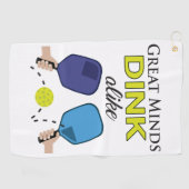 Großer VerstandDink gleich Pickleball Microfiber Golfhandtuch (Horizontal)
