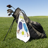 Großer VerstandDink gleich Pickleball Microfiber Golfhandtuch (Gras)