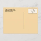 Grosser versteinerter Baum im versteinerten Wald N Postkarte (Rückseite)