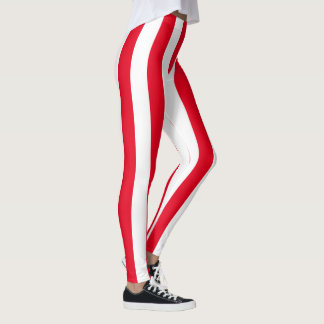 Großer vertikaler Candycane Streifen Leggings