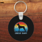 Großer, Vintager Designhund Schlüsselanhänger (Vorderseite)
