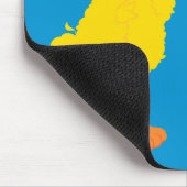 Großer-Vogel-Grafik Mousepad (Ecke)
