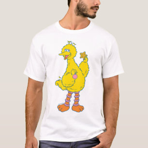 Großer Vogel hält Weihnachtsbaumschmuck T-Shirt