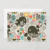 Großer Vogel Postkarte (Vorne/Hinten)