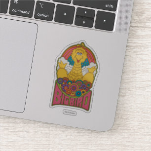 Großer Vogel psychedelisch Aufkleber
