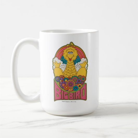 Großer Vogel | Psychedelisch Kaffeetasse (Links)