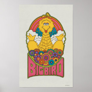 Großer Vogel   Psychedelisch Poster