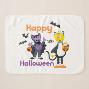 Großer Vogel und Graf Frohes Halloween Sherpadecke