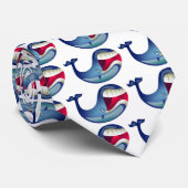 Großer Wal Krawatte (Gerollt)