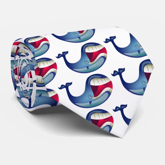 Großer Wal Krawatte (Gerollt)