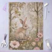 Grosser Wald Florals & Rabbit Dekoupage Seidenpapier (Basteln)