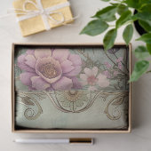 Grosser Wald Florals Rentier Dekoupage Seidenpapier (Geschenk)