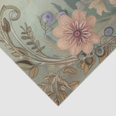 Grosser Wald Florals Rentier Dekoupage Seidenpapier (Ausschnitt)