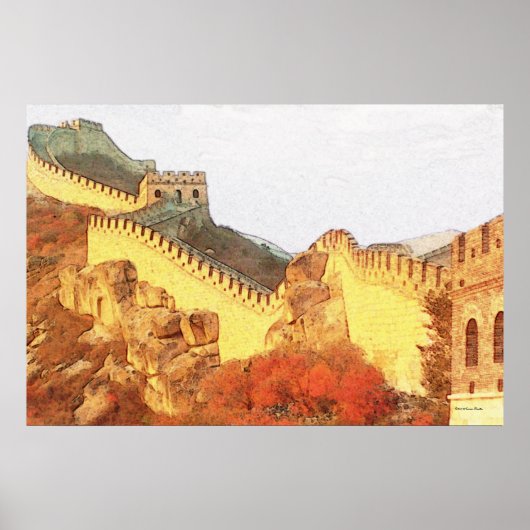 Großer Wall-Badprint Poster (Vorne)