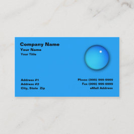 Großer Wasser-Tropfen Visitenkarte