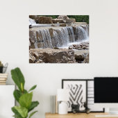Großer Wasserfall - Druckgröße anpassen Poster (Heimbüro)