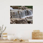 Großer Wasserfall - Druckgröße anpassen Poster (Küche)