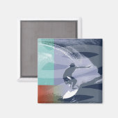 GROSSER WAVE-REITER VON GREGORY GALLO MAGNET (Vorderseite/Rückseite)