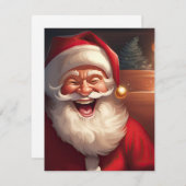 Großer Weihnachtsmann Feiertagskarte (Vorne/Hinten)