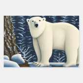 Großer weißer Bär im Norden Geschenkpapier Set (Vorderseite 2)