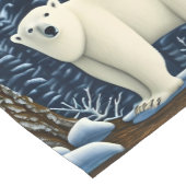 Großer weißer Bär im Norden Kurzer Tischläufer (Ecke)