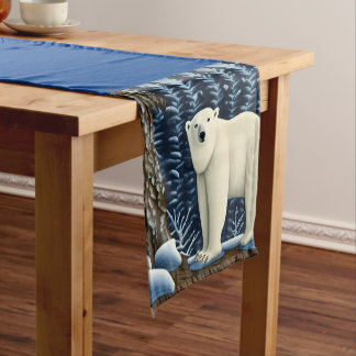 Großer weißer Bär im Norden Kurzer Tischläufer