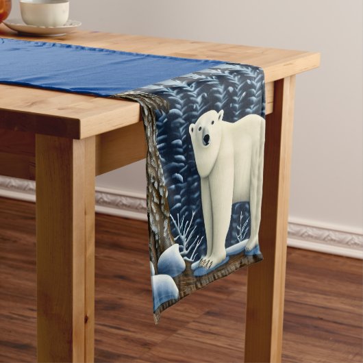 Großer weißer Bär im Norden Kurzer Tischläufer (Beispiel)