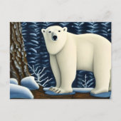 Großer weißer Bär im Norden Postkarte (Vorderseite)