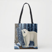 Großer weißer Bär im Norden Tasche (Vorderseite)