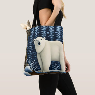 Großer weißer Bär im Norden Tasche