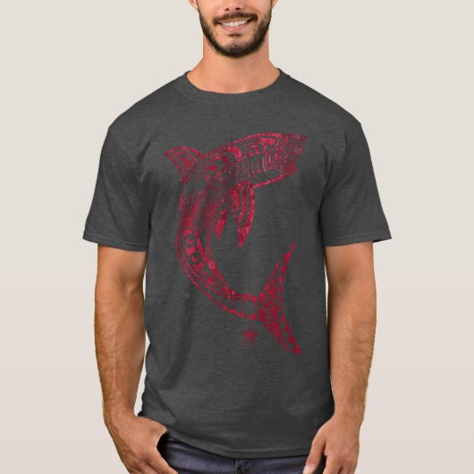 Großer Weißer Biss T-Shirt (Vorderseite)
