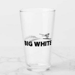 Großer Weißer Britisch-Kolumbianischer Skispringer Glas