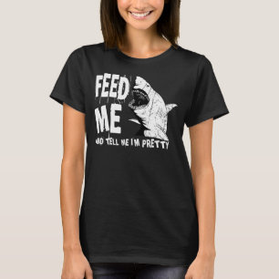 Großer Weißer Hai Füttre mir Größter Raubfisch Oze T-Shirt