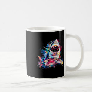 Großer Weißer Hai Scuby-Tauchen Angeln Hai-Liebhab Kaffeetasse