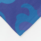 Großer weißer Haifisch-lustiger Cartoon Fleecedecke (Ecke)