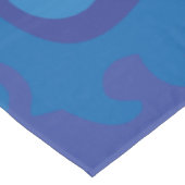 Großer weißer Haifisch-lustiger Cartoon Tischdecke (Schrägansicht)