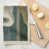 Großer Weißer Heron aus Audubons Vögeln Amerikas Geschirrtuch (Viertel Falte)