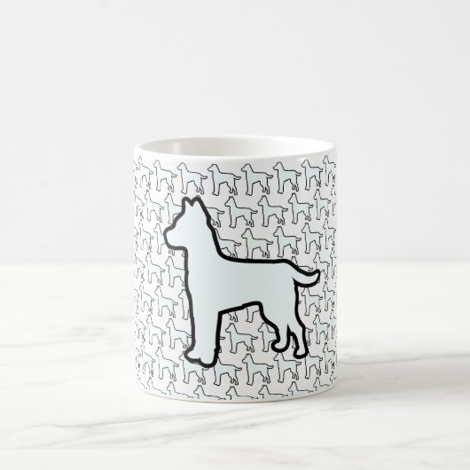 Großer Weißer Hund Weiß Kaffeetasse (Mittel)