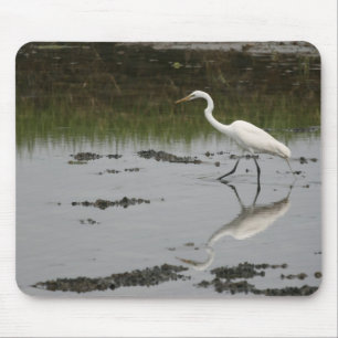 Großer weißer Reiher Mousepad
